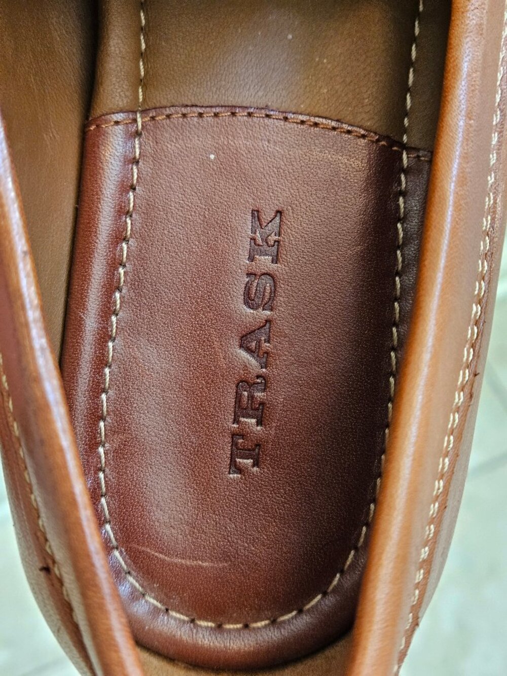 Trask Men's Leather Loafers, Caramel, Sz 11.5 - Picture 15 of 16